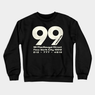 99 RECORDS // 80s Defunct Music Label Crewneck Sweatshirt